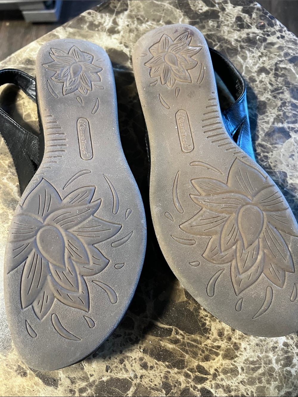 BareTraps Daiytin Black Woven Leather Slingback Sandals - Picture 3 of 8